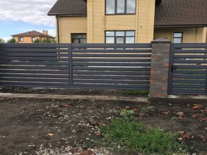 Забор жалюзи 72 метра фото в Быково